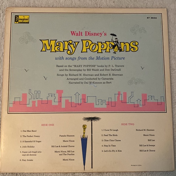 Vintage 1960’s Disneyland record of “Mary Poppins” - Picture 3 of 5